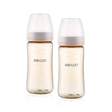 Moyuum PPSU All - in - One Baby Bottle 270ml (3+ Months) Pack of 2 Basic - shop_name uae and saudi arab
