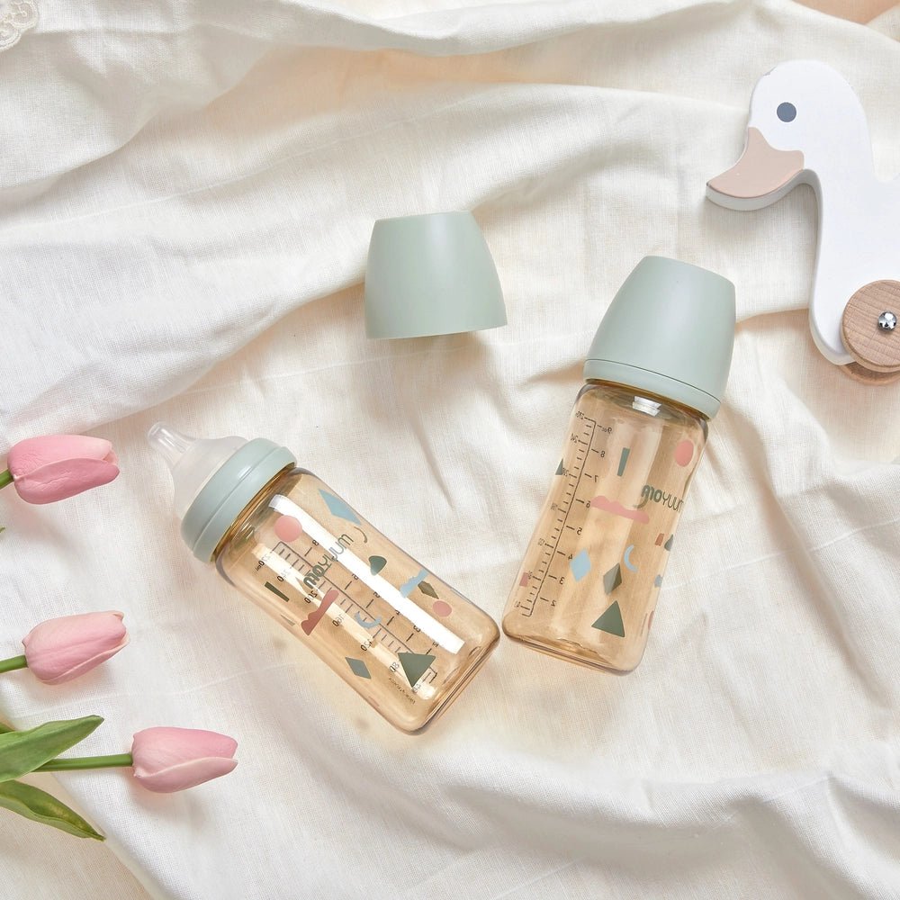 Moyuum PPSU All - in - One Baby Bottle with Nipple 270 ml (3+ Months) (Cloud Edition) - shop_name uae and saudi arab