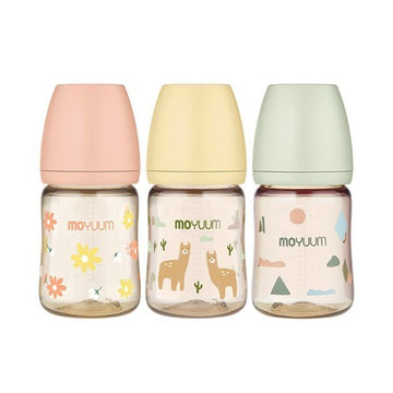 PPSU All - in - one Baby Bottle 170ml (0 to 3 months) (Llama + Daisy + Cloud) Pack of 3 - shop_name uae and saudi arab