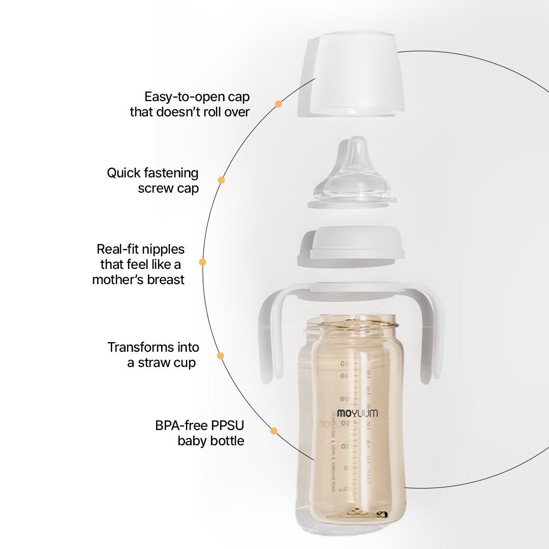 3rd Generation PPSU All - in - One Baby Bottle with Nipple - Anti Colic & Easy Clean - shop_name uae and saudi arab