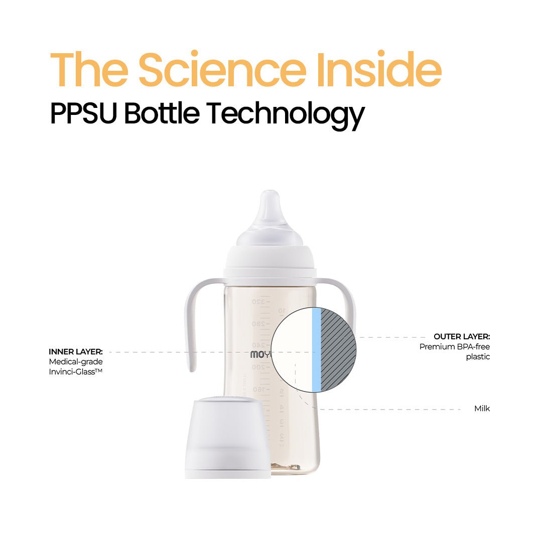 3rd Generation PPSU All - in - One Baby Bottle with Nipple - Anti Colic & Easy Clean - shop_name uae and saudi arab