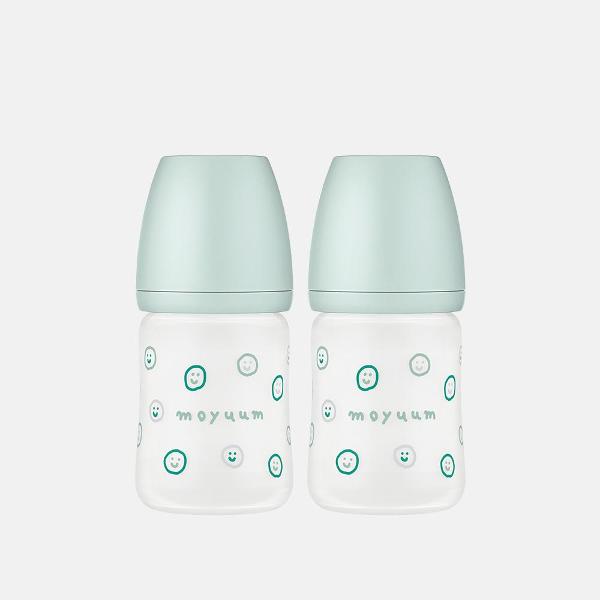 PPSU Bottle NO-FISH Glass Edition with Nipple 150ml 2 pack - Anti Colic & East to Clean.
