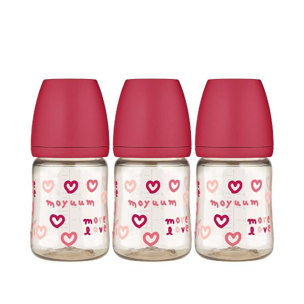 All - in - one baby bottle 170ml (0 to 3 months) More Love Edition Triple Pack (Cherry) - shop_name uae and saudi arab