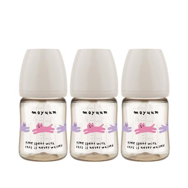 All - in - one bottle 170ml (0 to 3 months) Withcat Edition Triple Pack (gray) - shop_name uae and saudi arab