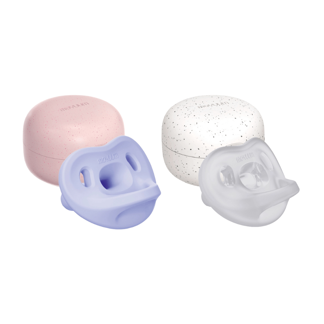 Moyuum All - silicon macaron Stage 2 Pacifier Pack of 2 (with dedicated case) - shop_name uae and saudi arab