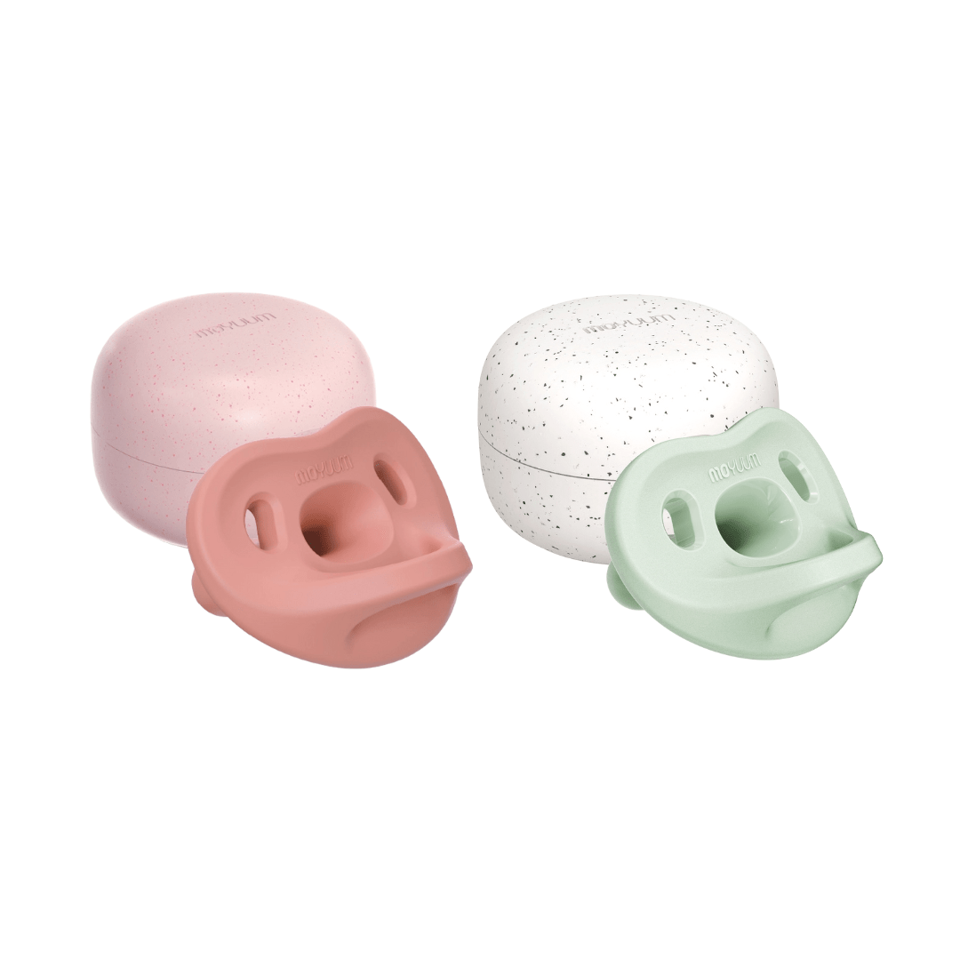 Moyuum All - silicon macaron Stage 3 Pacifier Pack of 2 (with dedicated case) - shop_name uae and saudi arab