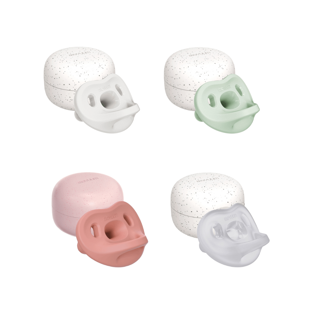 Moyuum All - silicon macaron Stage 3 Pacifier Pack of 4 (with dedicated case) - shop_name uae and saudi arab