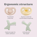 Moyuum All - Silicone Macaron Pacifier + Protective Case - shop_name uae and saudi arab