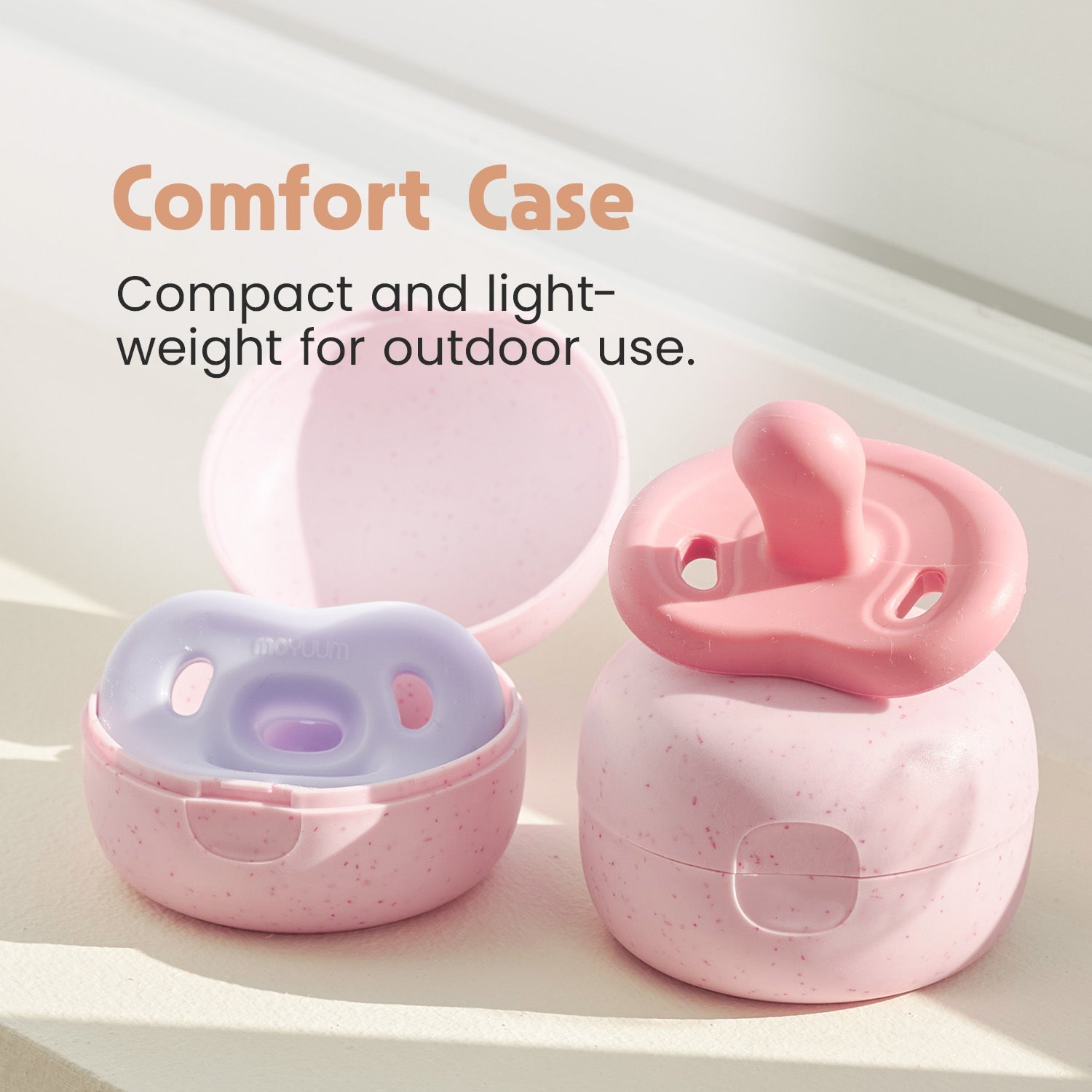 Moyuum All - Silicone Macaron Pacifier + Protective Case - shop_name uae and saudi arab