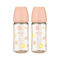 Moyuum PPSU All - in - One Baby Bottle 270ml (3+ Months) Pack of 2 Daisy Edition - shop_name uae and saudi arab