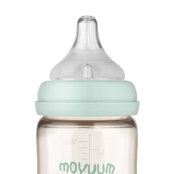 Moyuum PPSU All - in - One Baby Bottle 270ml (3+ Months) Pack of 2 Dear Dear Edition - Mint - shop_name uae and saudi arab