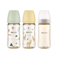Moyuum PPSU All - in - one Baby Bottle 270ml (3+ Months) Pack of 3 (Cloud + Llama + Basic) - shop_name uae and saudi arab