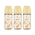 Moyuum PPSU All - in - One Baby Bottle 270ml (3+ Months) Pack of 3 Llama Edition - shop_name uae and saudi arab