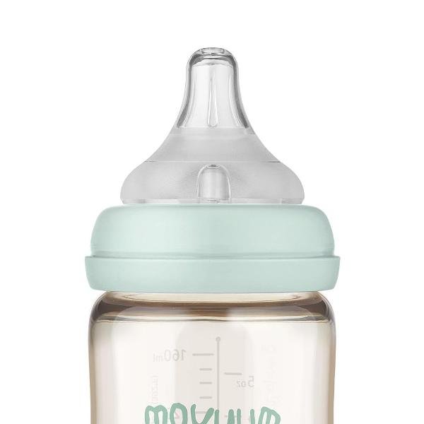 Moyuum PPSU All - in - one Baby Bottle Dear Dear Edition - Mint 170ml (0 to 3 months) Pack of 3 - shop_name uae and saudi arab