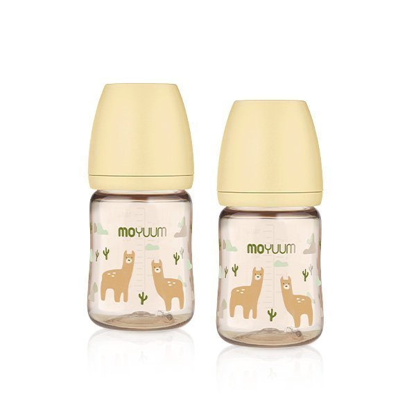 Moyuum PPSU All - in - one Baby Bottle Llama Edition 170ml (0 to 3 months) Pack of 2 - shop_name uae and saudi arab