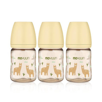 Moyuum PPSU All - in - one Baby Bottle Llama Edition 170ml (0 to 3 months) Pack of 3 - shop_name uae and saudi arab