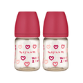 Moyuum PPSU All - in - one Baby Bottle More Love(SOOSOOJIN) Edition Cherry 170ml (0 to 3 months) Pack of 2 - shop_name uae and saudi arab
