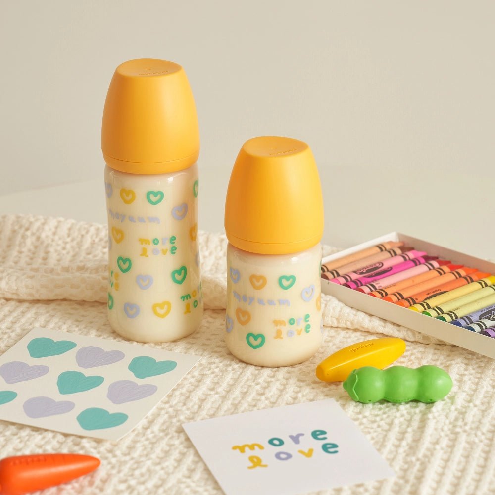 Moyuum PPSU All - in - one Baby Bottle More Love(SOOSOOJIN) Edition Yellow 270ml (3+ Months) Pack of 2 - shop_name uae and saudi arab