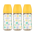 Moyuum PPSU All - in - one Baby Bottle More Love(SOOSOOJIN) Edition Yellow 270ml (3+ Months) Pack of 3 - shop_name uae and saudi arab