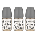 Moyuum PPSU All - in - one Baby Bottle Rabbit Edition Black 170ml (0 to 3 months) Pack of 3 - shop_name uae and saudi arab