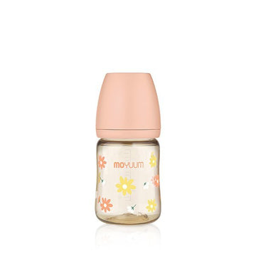 Moyuum PPSU All - in - One Baby Bottle with Nipple 170 ml (0 to 3 months) (Daisy Edition) - shop_name uae and saudi arab