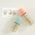 Moyuum PPSU All - in - One Baby Bottle with Nipple 170 ml (0 to 3 Months) (Dear Dear Edition - Coral Pink) - shop_name uae and saudi arab