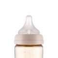 Moyuum PPSU All - in - One Baby Bottle with Nipple 170 ml (0 to 3 months) (More love (Real Fit Nipple - Beige) - shop_name uae and saudi arab