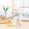 Moyuum PPSU All - in - One Baby Bottle with Nipple 170 ml (0 to 3 months) (More love (Real Fit Nipple - Beige) - shop_name uae and saudi arab
