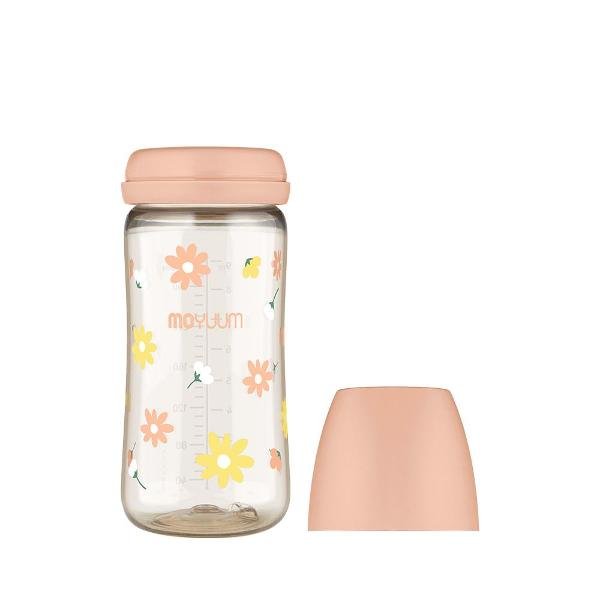 Moyuum PPSU All - in - One Baby Bottle with Nipple 270 ml (3+ Months) (Daisy Edition) - shop_name uae and saudi arab