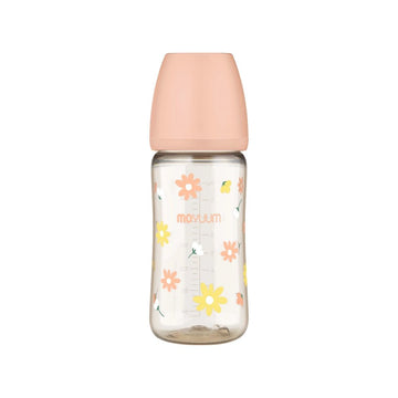 Moyuum PPSU All - in - One Baby Bottle with Nipple 270 ml (3+ Months) (Daisy Edition) - shop_name uae and saudi arab