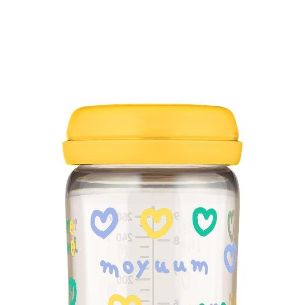Moyuum PPSU All - in - One Baby Bottle with Nipple 270 ml (3+ Months) (More love (SOOSOOJIN) Edition - Yellow) - shop_name uae and saudi arab