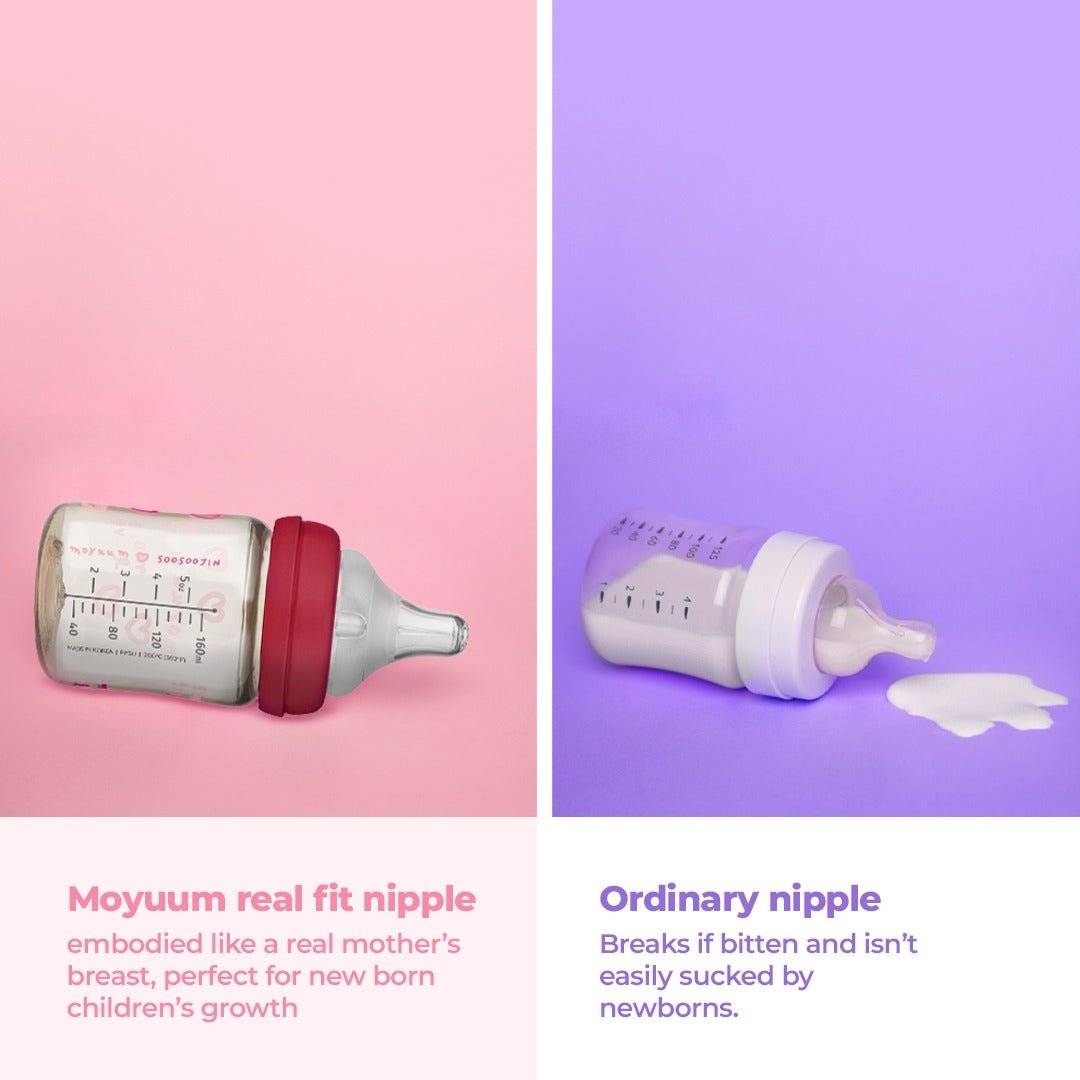 Moyuum PPSU All - in - One Baby Bottle with Nipple - Anti Colic & Easy Clean - shop_name uae and saudi arab