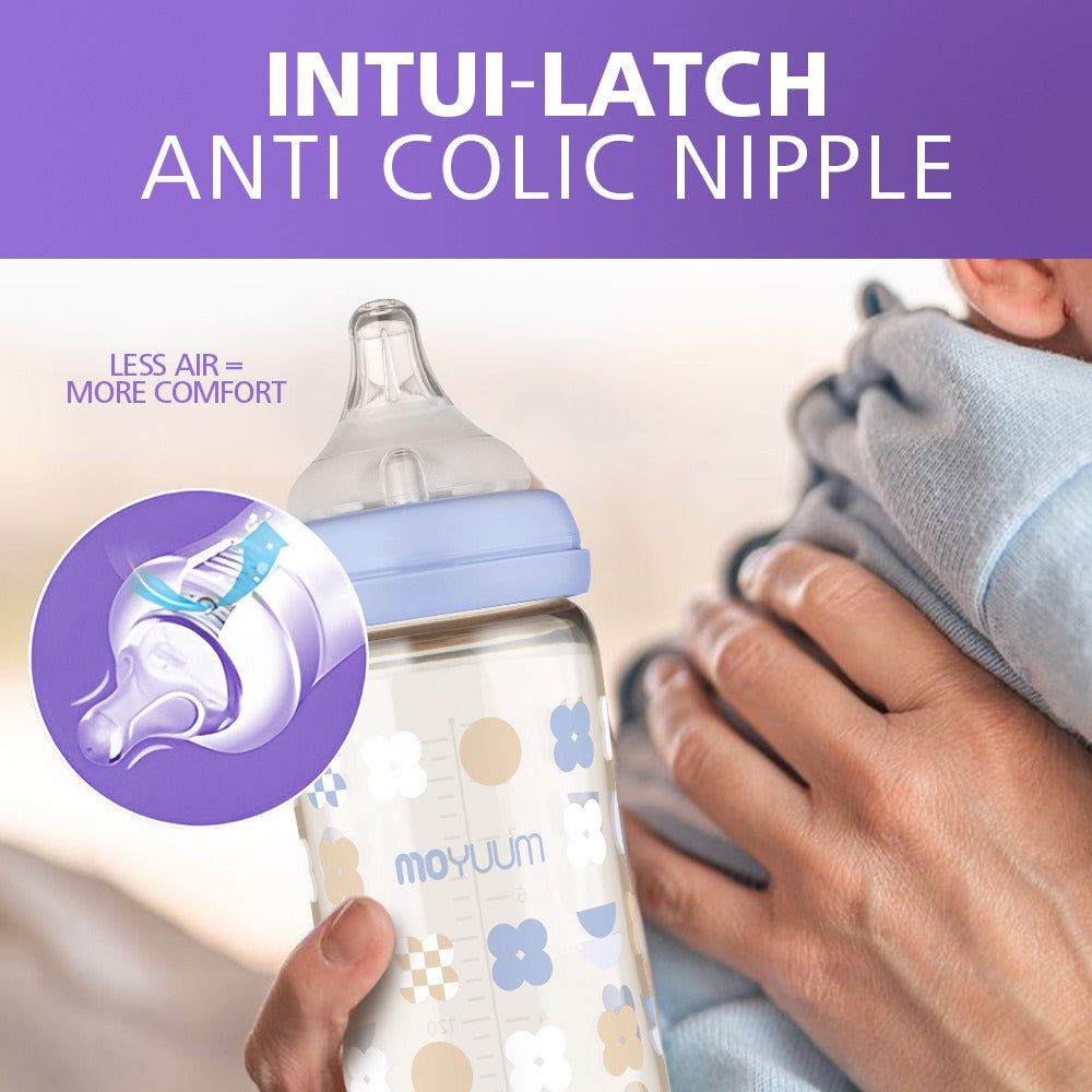 Moyuum PPSU All - in - One Baby Bottle with Nipple - Anti Colic & Easy Clean - shop_name uae and saudi arab