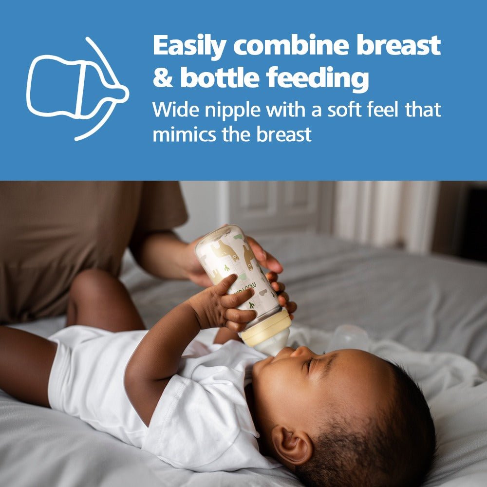 Moyuum PPSU All - in - One Baby Bottle with Nipple - Anti Colic & Easy Clean - shop_name uae and saudi arab
