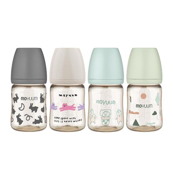 Moyuum PPSU All - in - one Bottle 170ml (0 to 3 months) Quadrapak Modern Edition (Rabbit + Weedcat + Oguogu + Cloud) - shop_name uae and saudi arab