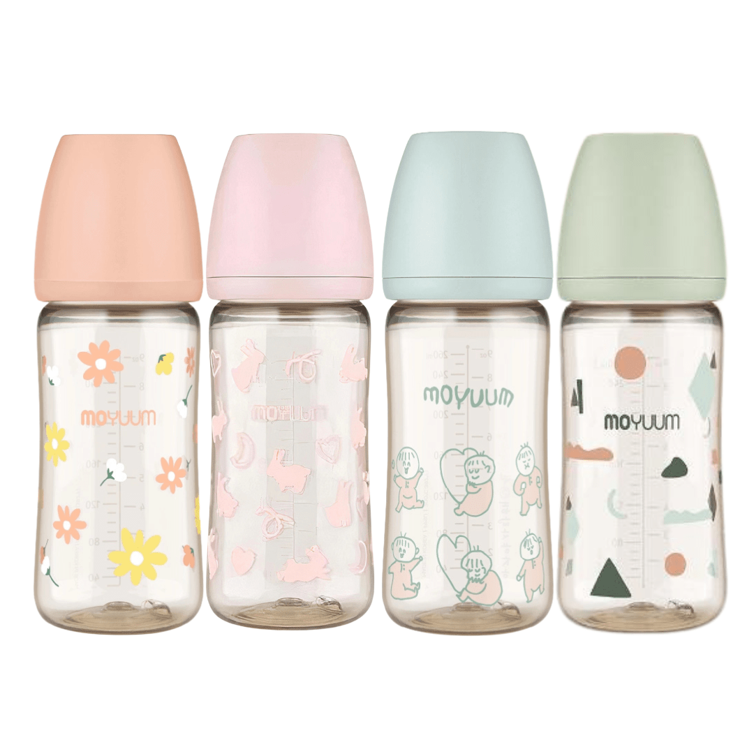 Moyuum PPSU All - in - one Bottle 270ml Pack of 4 Pastel Edition (Daisy+Rabbit+OguOgu+Cloud) - shop_name uae and saudi arab