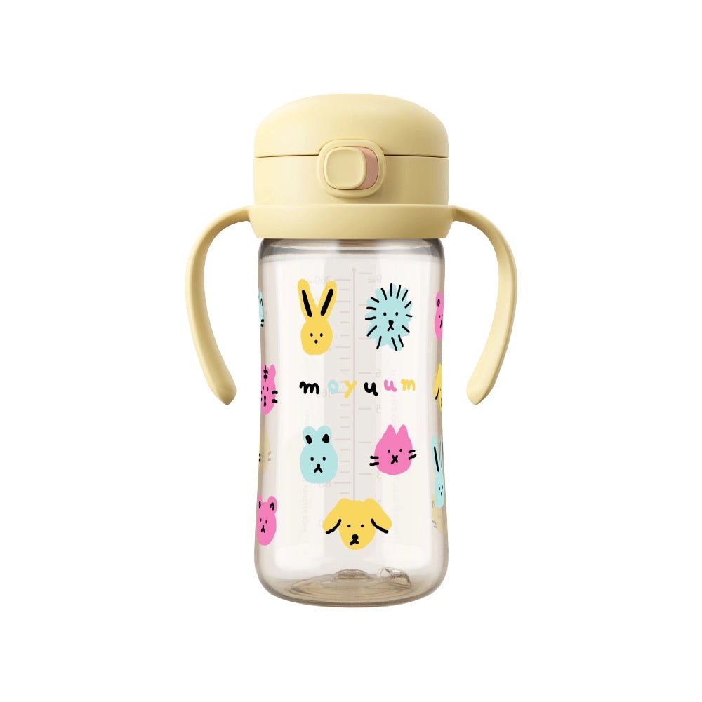 Moyuum PPSU All - in - one One - touch Straw cup SOOSOOJIN Edition Yellow 270ml (3+ Months) - shop_name uae and saudi arab