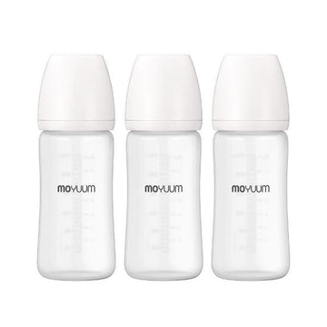 Moyuum PPSU Bottle Plain Glass Edition 240ml – Pack of 3 - shop_name uae and saudi arab
