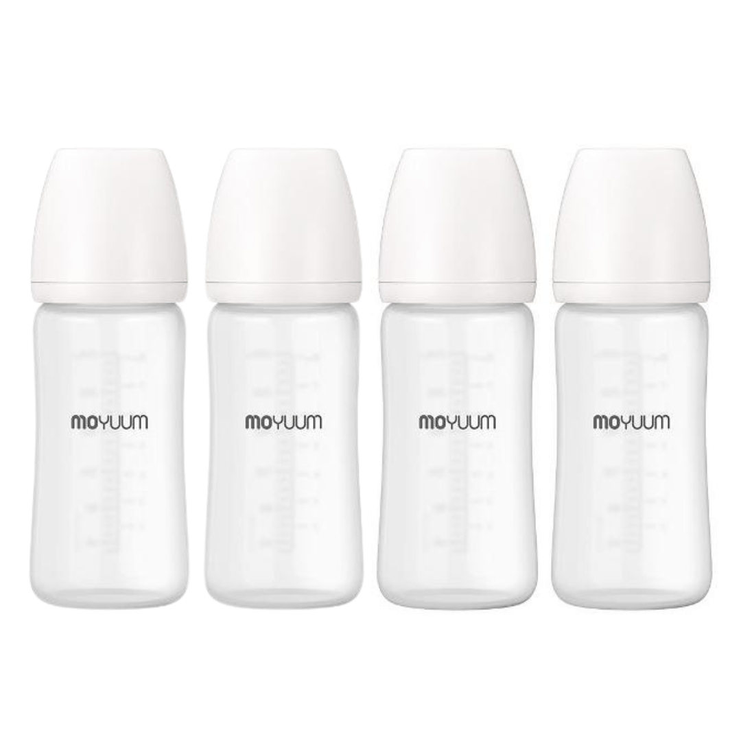 Moyuum PPSU Bottle Plain Glass Edition 240ml – Pack of 4 - shop_name uae and saudi arab