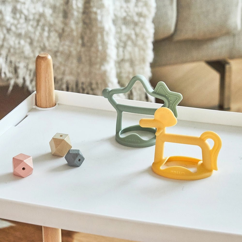 Moyuum Silicone Teether Gift Pack (Star Sage + Pony Yellow) - shop_name uae and saudi arab