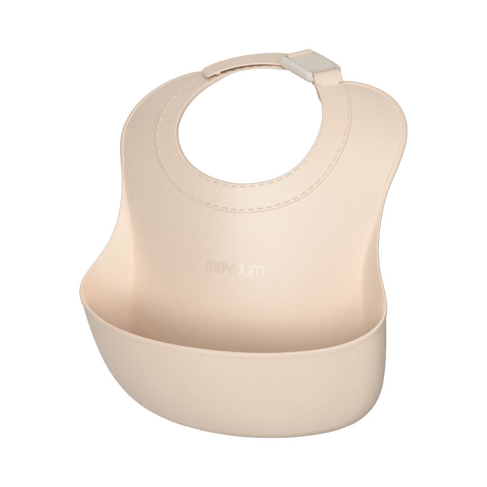 One - touch buckle silicone baby food Bib - shop_name uae and saudi arab