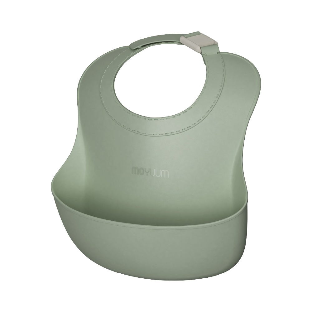 One - touch buckle silicone baby food Bib - shop_name uae and saudi arab