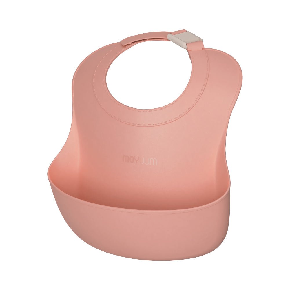 One - touch buckle silicone baby food Bib - shop_name uae and saudi arab