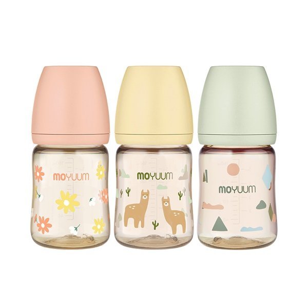 PPSU All - in - one Baby Bottle 170ml (0 to 3 months) (Llama + Daisy + Cloud) Pack of 3 - shop_name uae and saudi arab