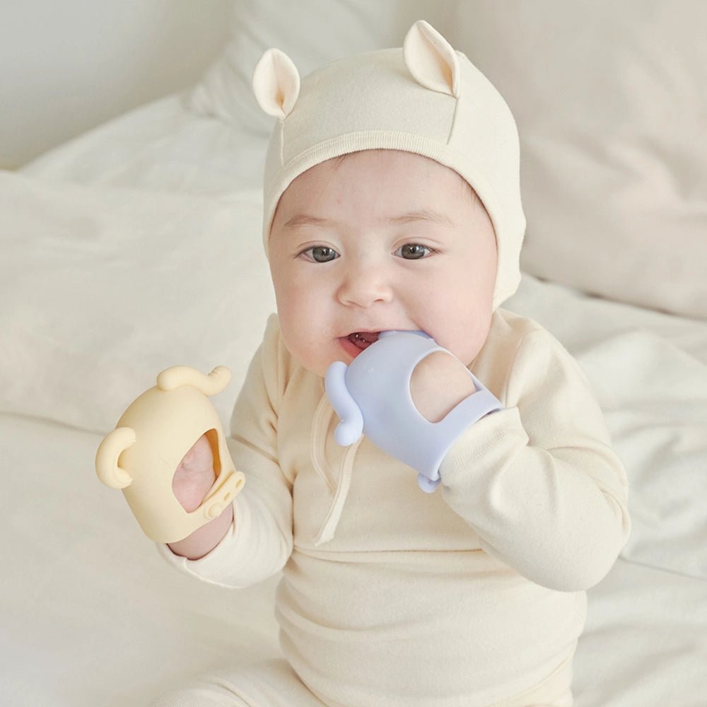 Silicone Elephant Wrist Teether With Protective Cases - Adjustable, Hands - Free & Safe. - shop_name uae and saudi arab