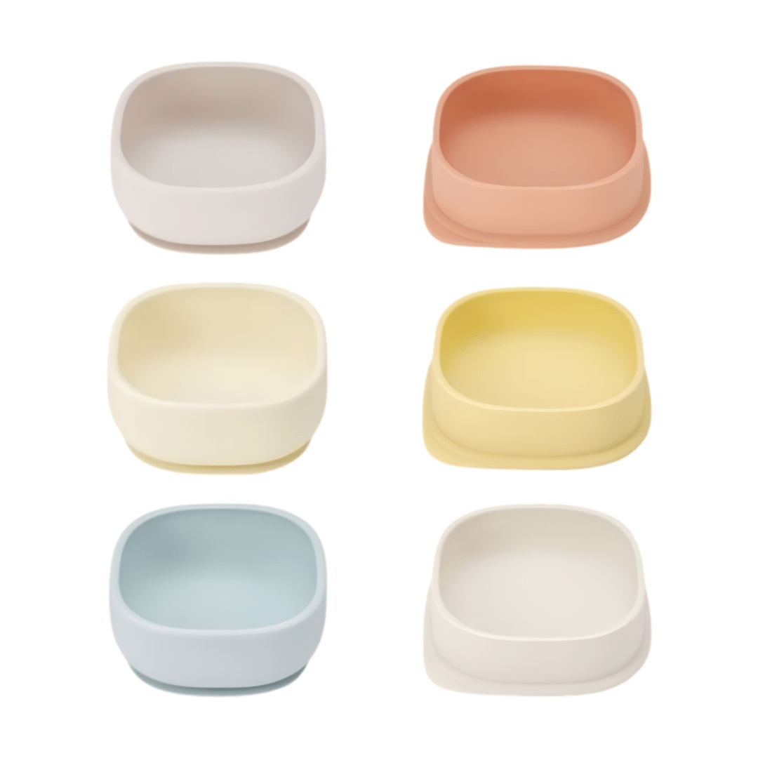 Silicone Suction Baby Bowl with Lid - Super Strong Suction (3 Colors) - shop_name uae and saudi arab