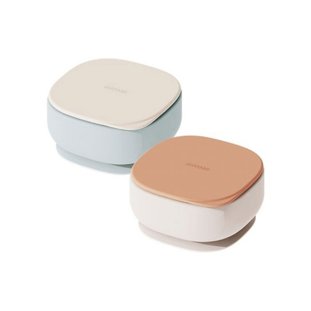 Silicone Suction Baby Bowl with Lid - Super Strong Suction (3 Colors) - shop_name uae and saudi arab